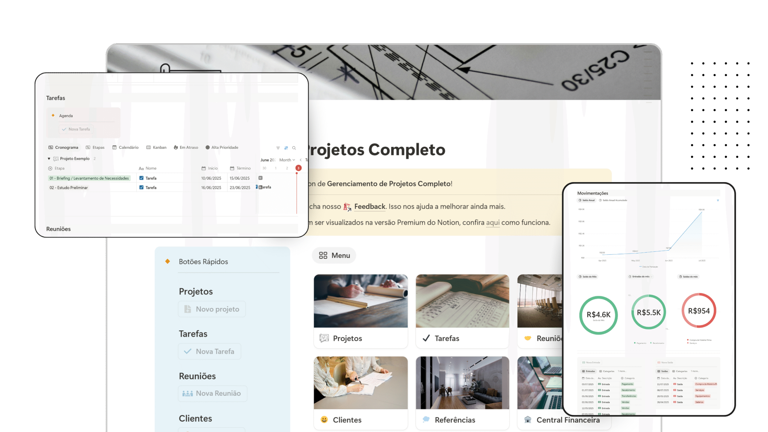 Página Inicial Gerenciamento de Projetos